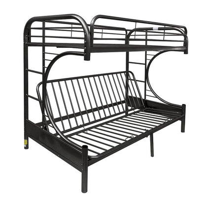 Eclipse Futon Bunk Bed (T XL/Q), Black