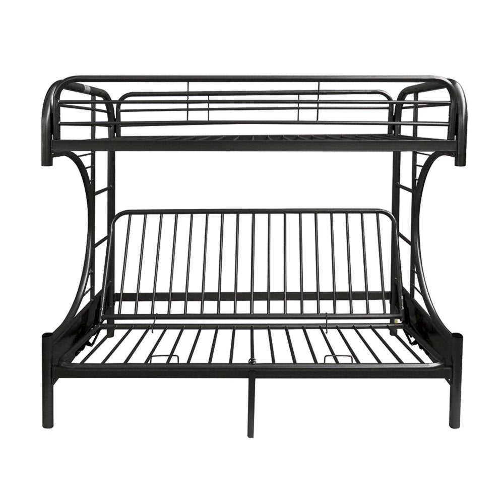 Eclipse Futon Bunk Bed (T XL/Q), Black