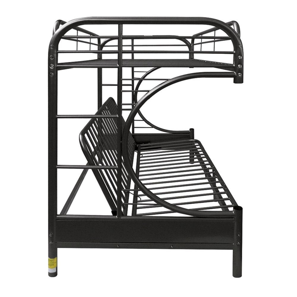 Eclipse Futon Bunk Bed (T XL/Q), Black