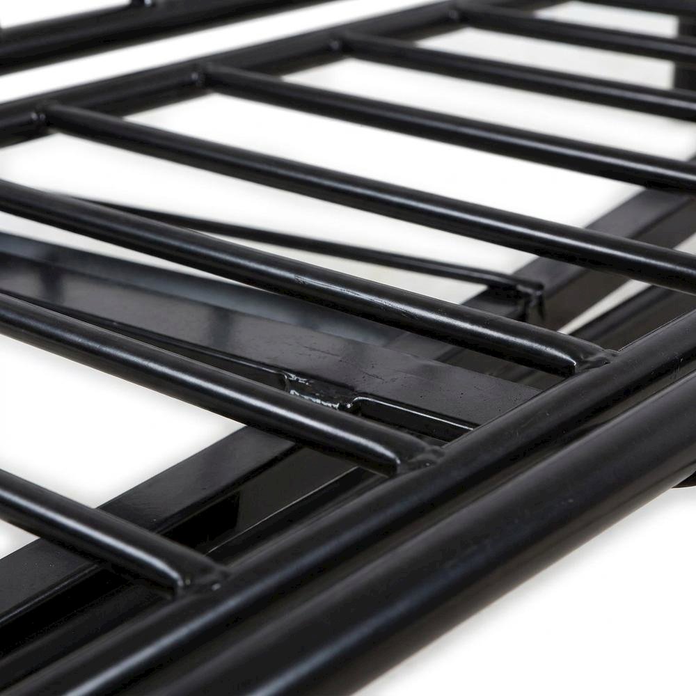 Metal Futon Sofa Bed Frame, Adjustable Contemporary Style for Living Room, Black
