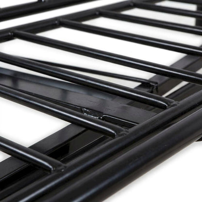 Metal Futon Sofa Bed Frame, Adjustable Contemporary Style for Living Room, Black