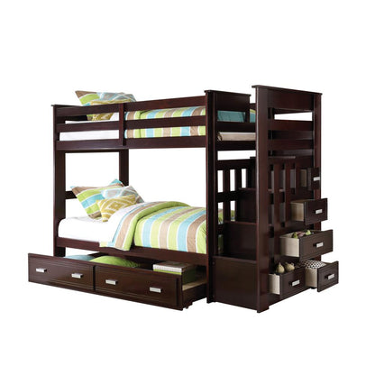 Allentown Bunk Bed (T/T) w/Trundle (Twin) & Storage, White