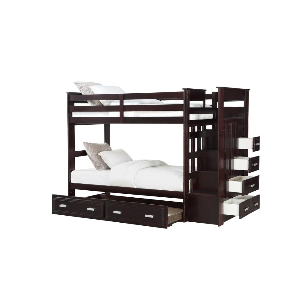 Allentown Bunk Bed (T/T) w/Trundle (Twin) & Storage, White
