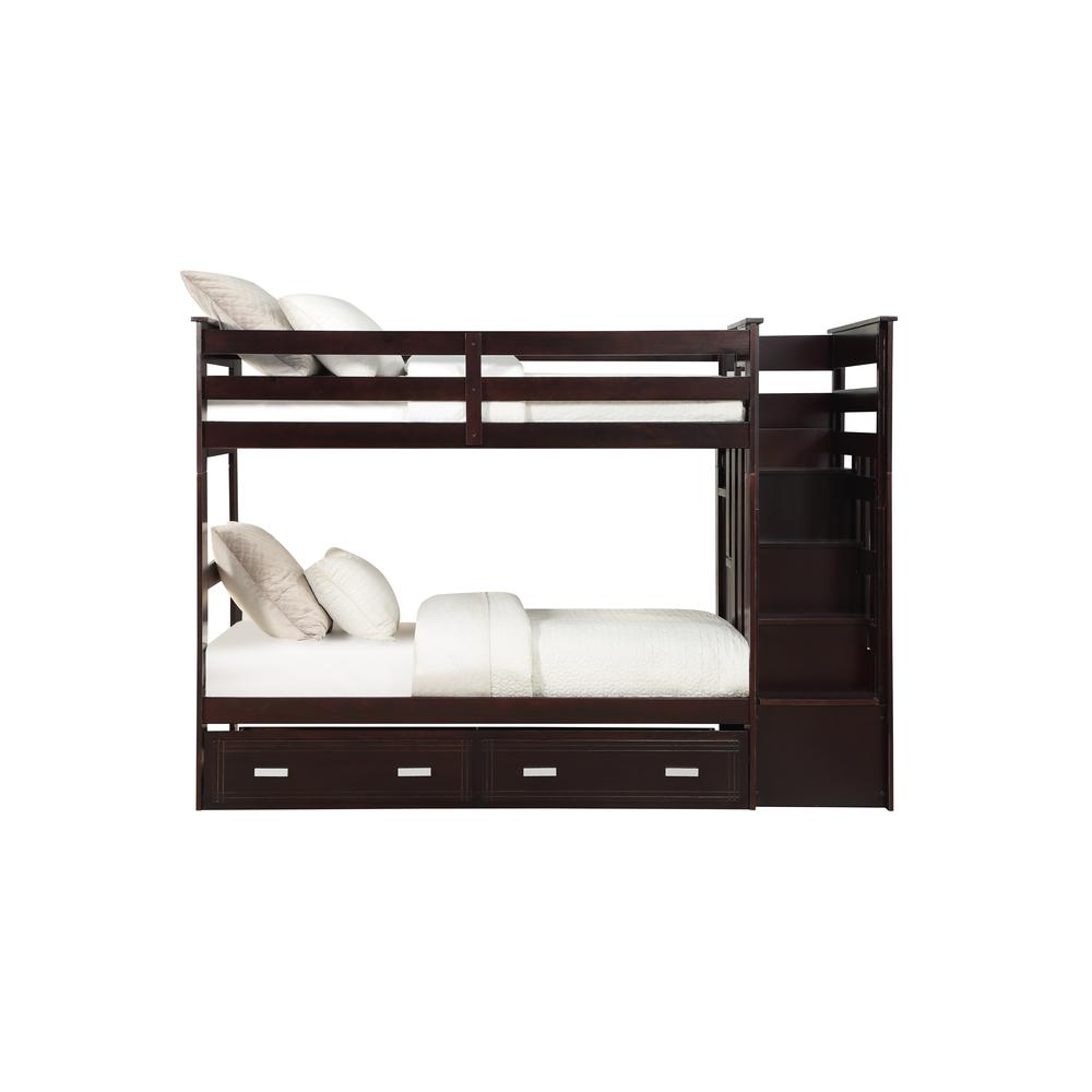 Allentown Bunk Bed (T/T) w/Trundle (Twin) & Storage, White