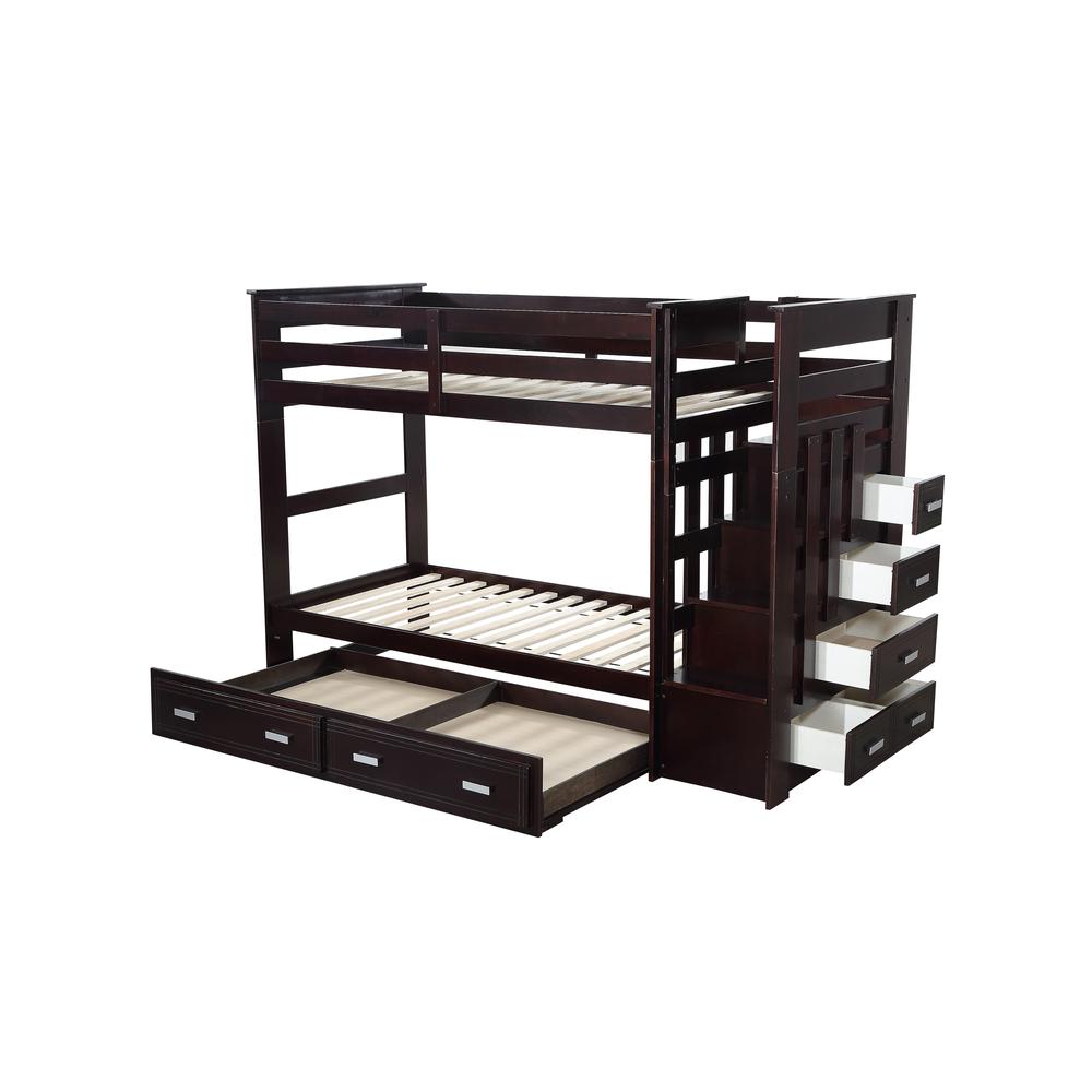 Allentown Bunk Bed (T/T) w/Trundle (Twin) & Storage, White