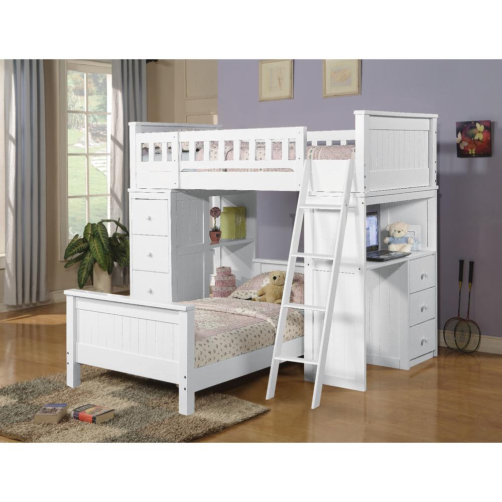 Willoughby Twin Loft Bed, White
