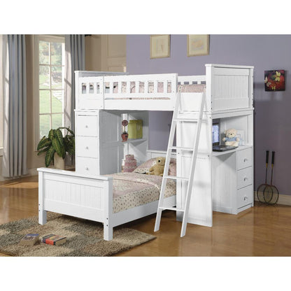 Willoughby Twin Loft Bed, White