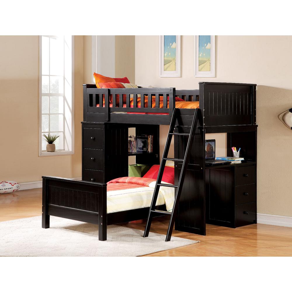Willoughby Twin Loft Bed, Black