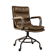 Vintage Whiskey Top Grain Leather Executive Office Chair With Stylish Design