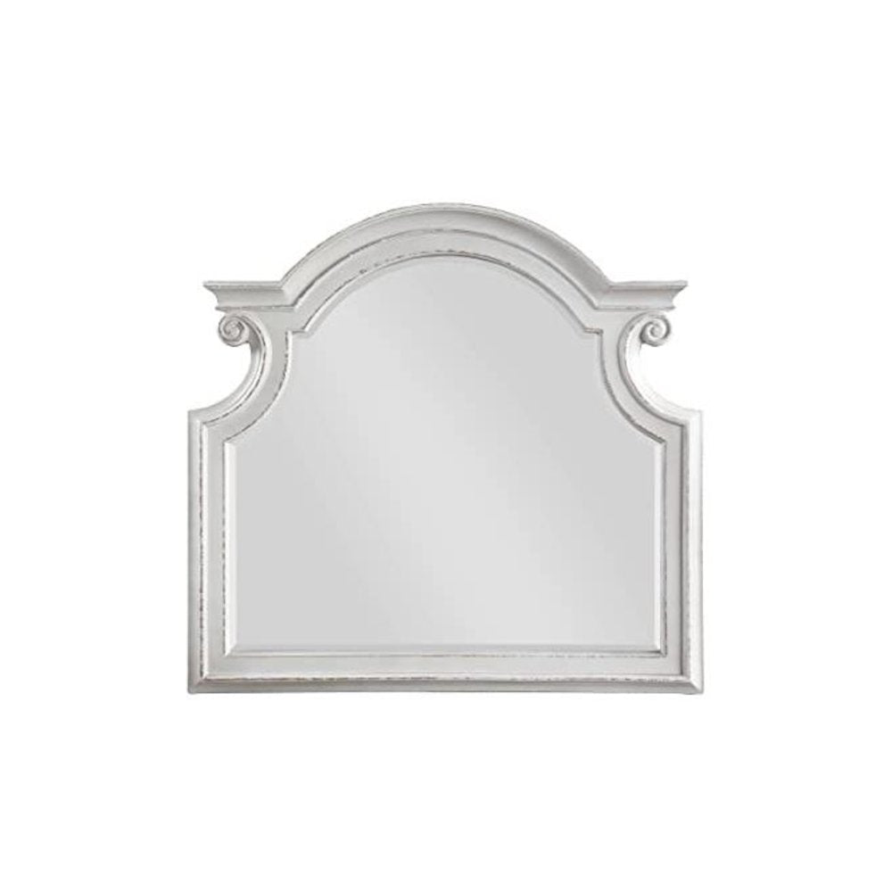 Florian Mirror, Antique White
