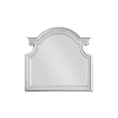 Florian Mirror, Antique White