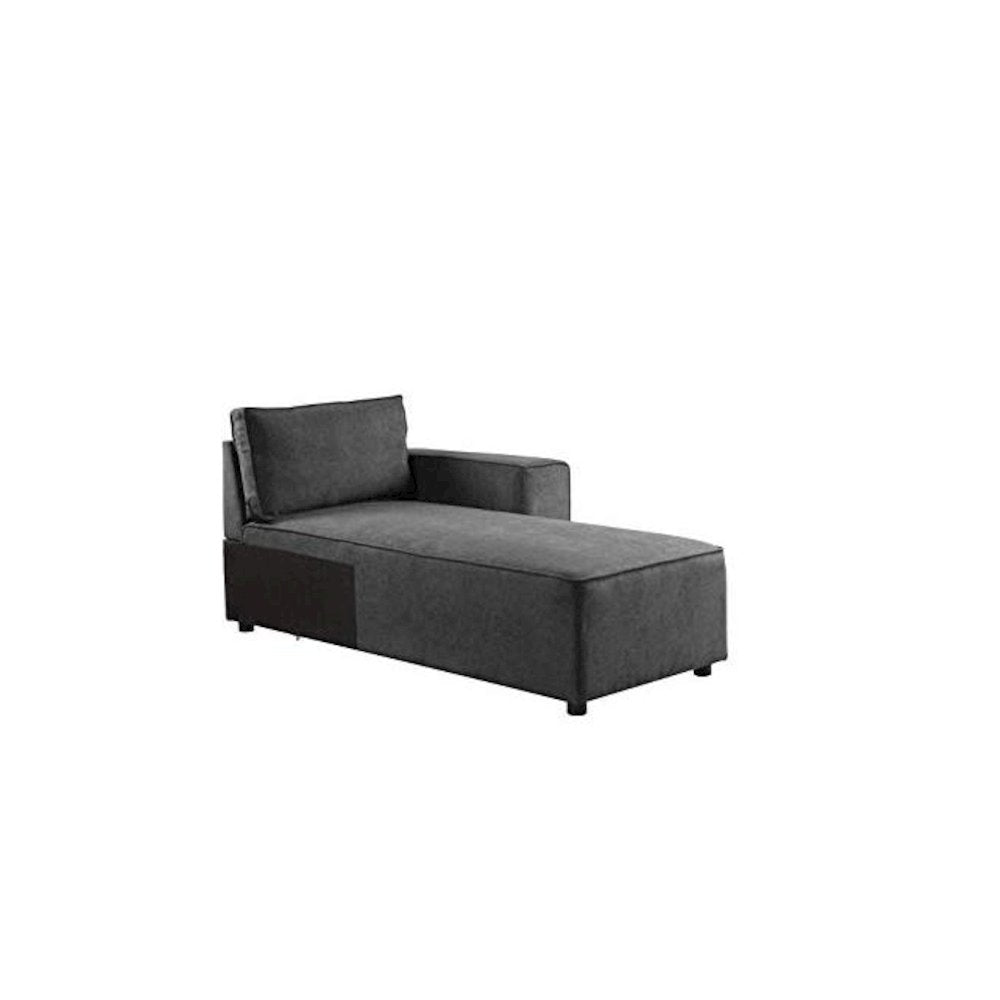 Silvester Modular - Chaise w/2 Pillows, Gray Fabric