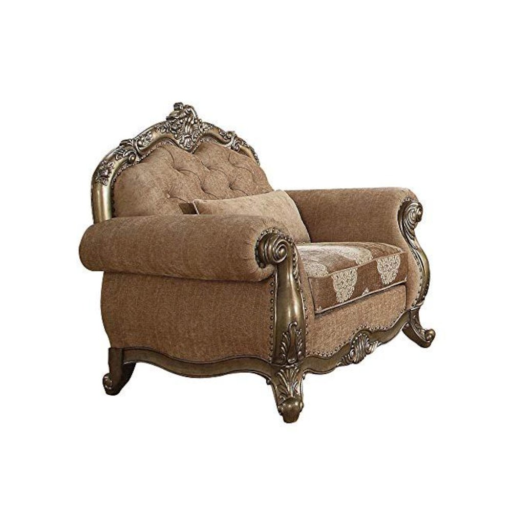 Ragenardus Chair w/Pillow, Fabric & Vintage Oak