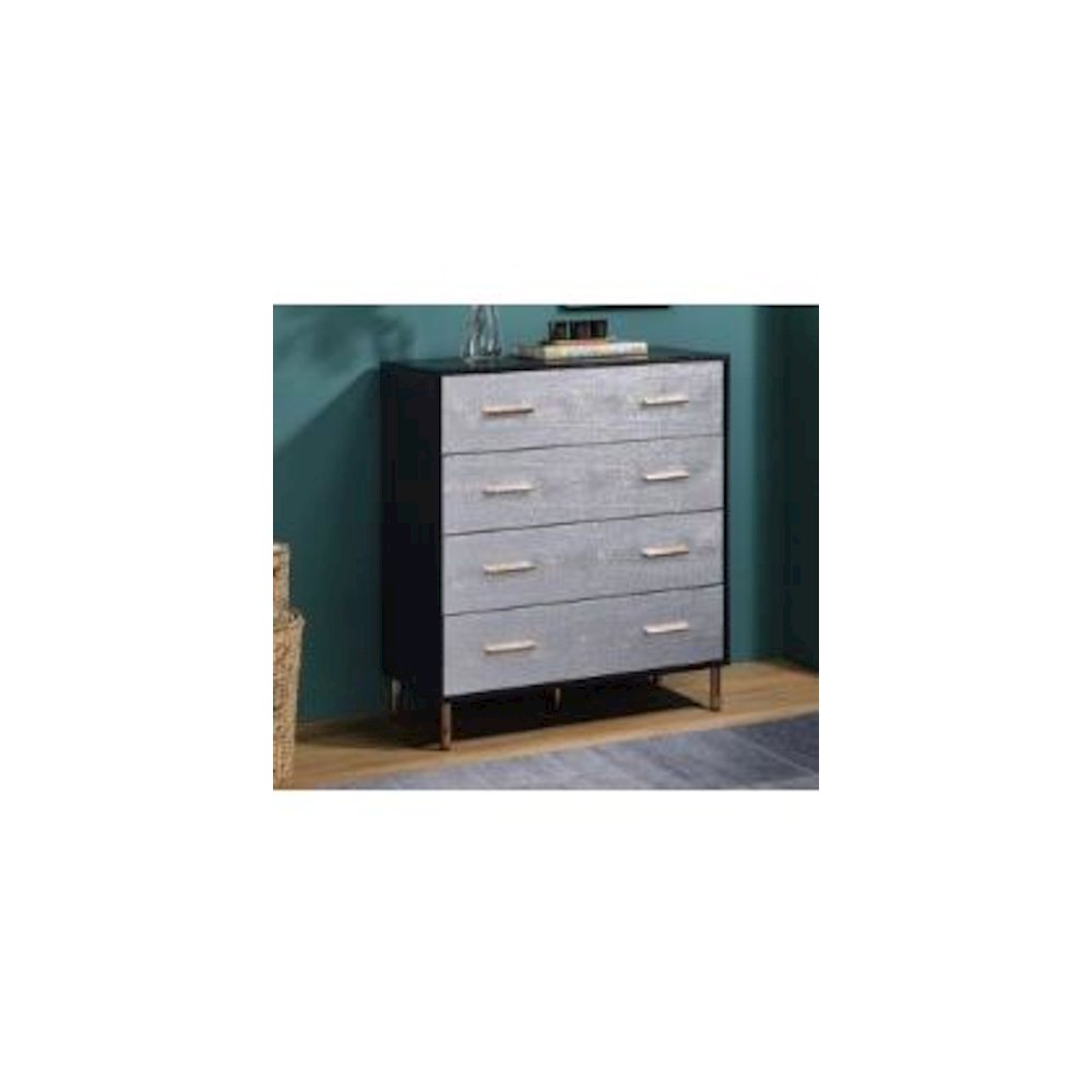 Myles Chest, Black, Silver & Gold