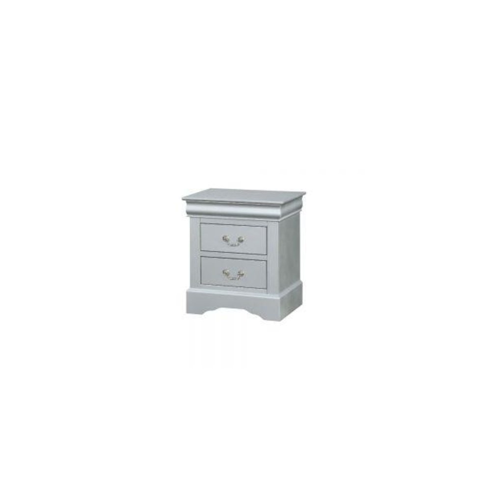 Louis Philippe Nightstand, Platinum