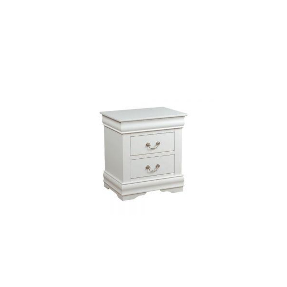 Louis Philippe Nightstand, White