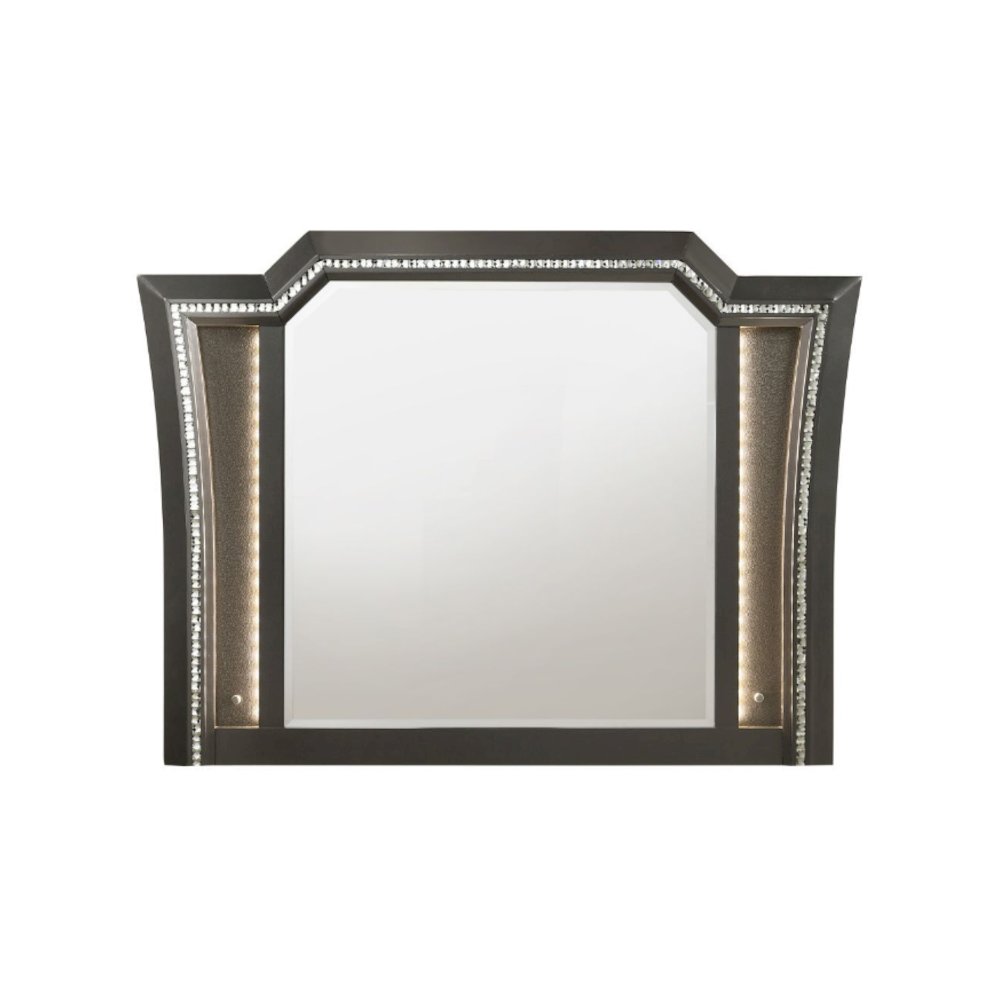 Kaitlyn Mirror w/LED, Metallic Gray