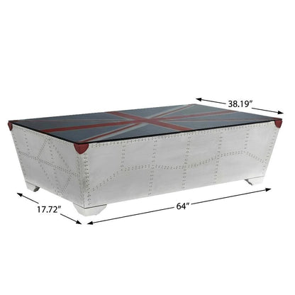 Aluminum Coffee Table Single Piece with Durable Frame and Elegant Design
