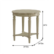 Antique White End Table with Elegant Style and Durable Finish