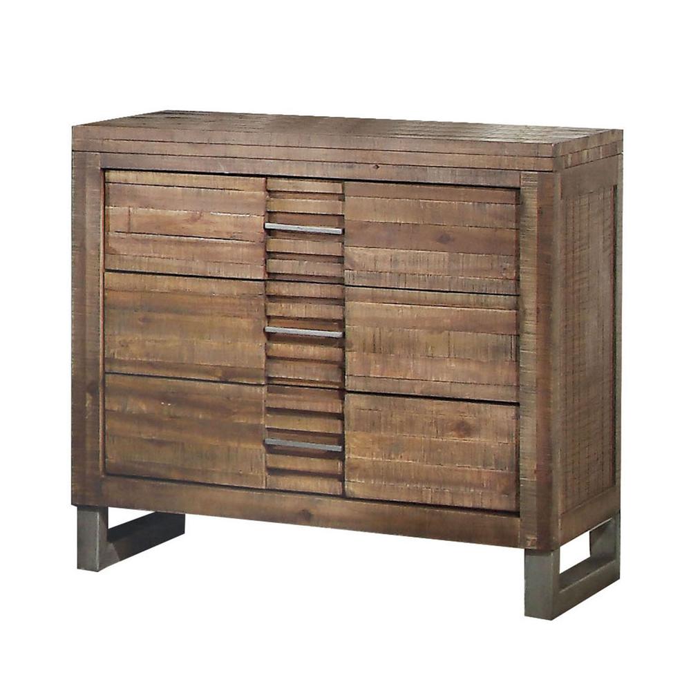 Andria Queen Bed, Reclaimed Oak