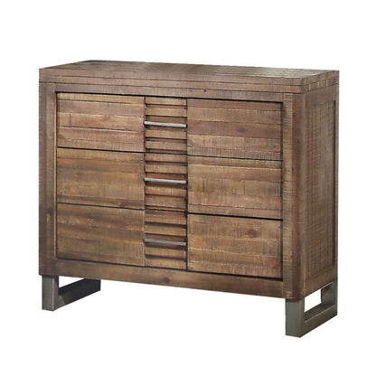 Andria Queen Bed, Reclaimed Oak