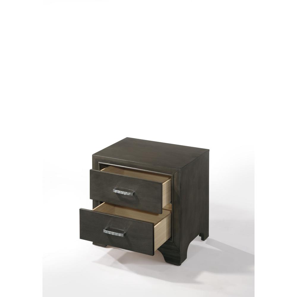 Carine II Nightstand, Gray