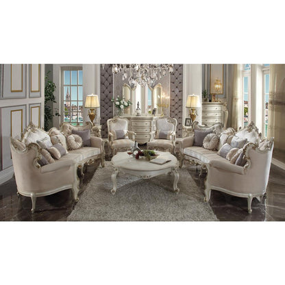 Picardy Coffee Table, Antique Pearl