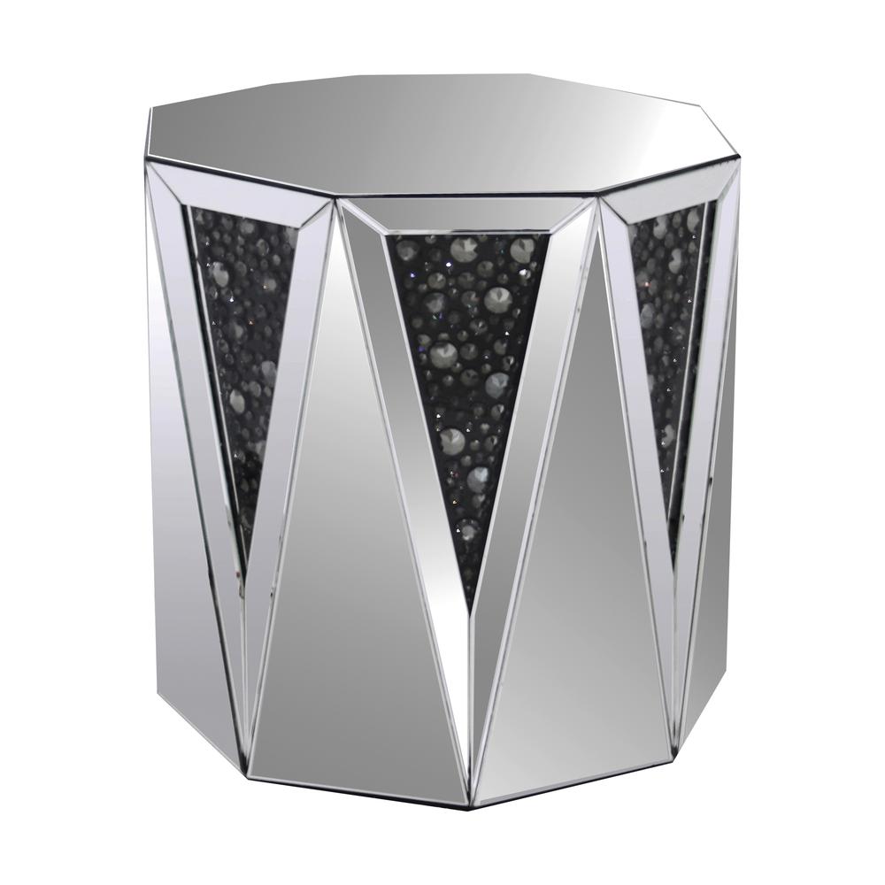 Nysa End Table, Faux Crystals