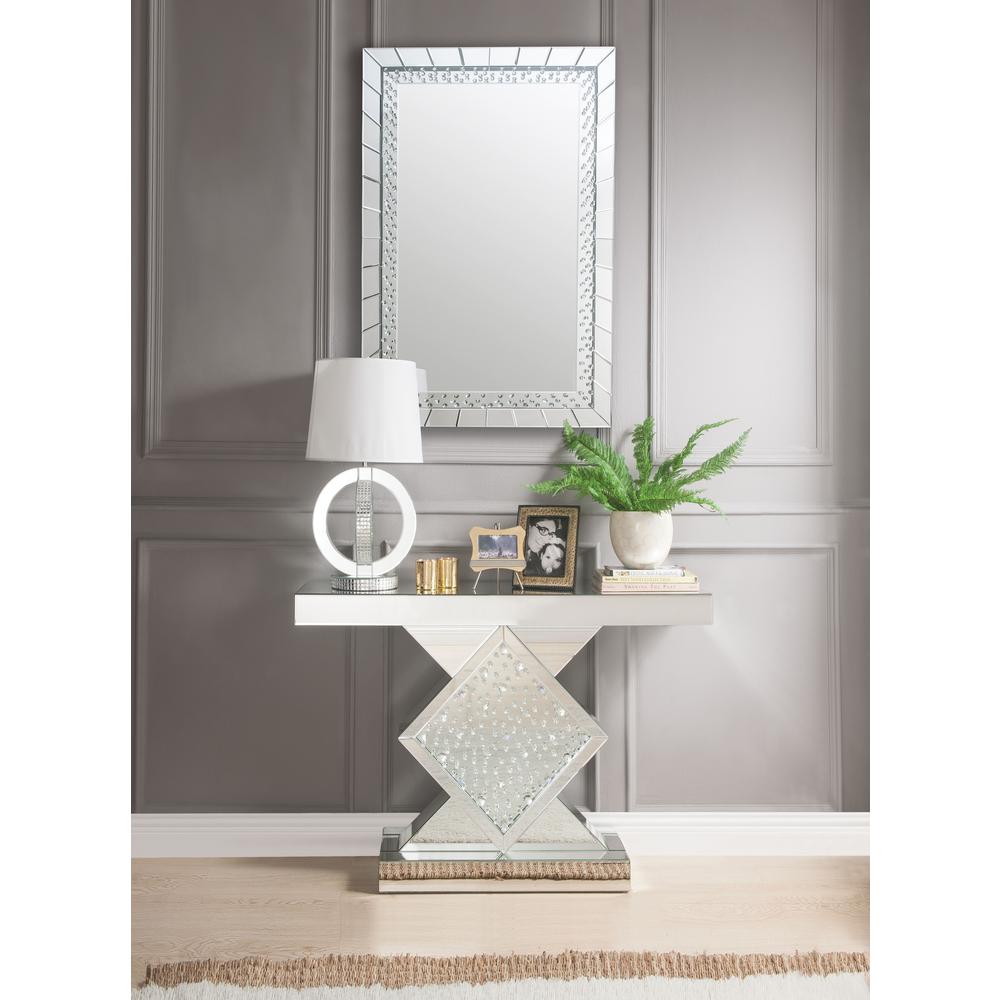 Nysa Accent Mirror, Mirrored & Faux Crystals