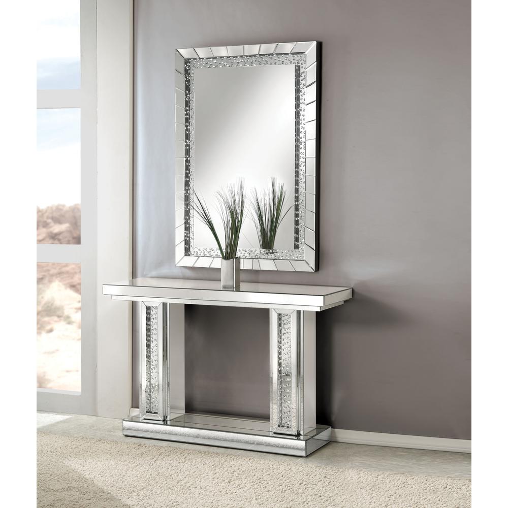 Nysa Accent Mirror, Mirrored & Faux Crystals