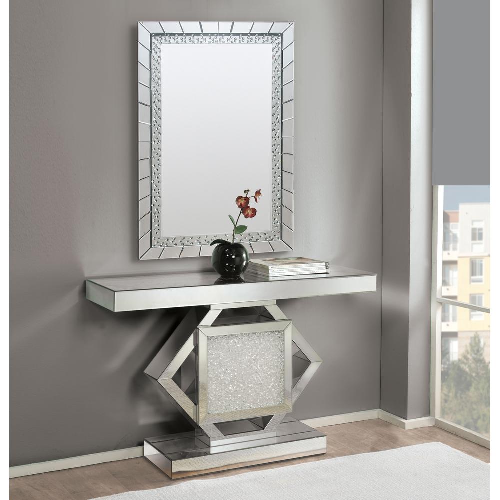Nysa Accent Mirror, Mirrored & Faux Crystals