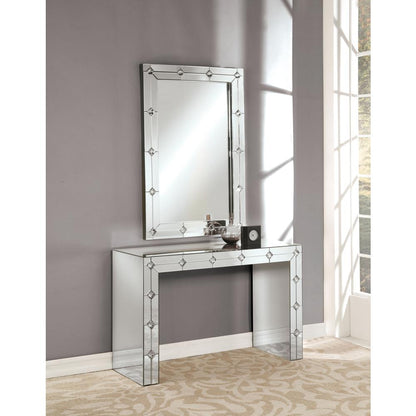 Hessa Accent Mirror, Mirrored & Faux Rhinestones