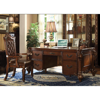 Vendome Executive Office Chair, Leatherette & Cherry