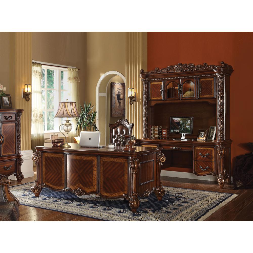 Vendome Executive Office Chair, Leatherette & Cherry