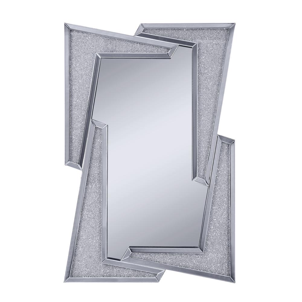 Noralie Accent Mirror, Mirrored & Faux Diamonds