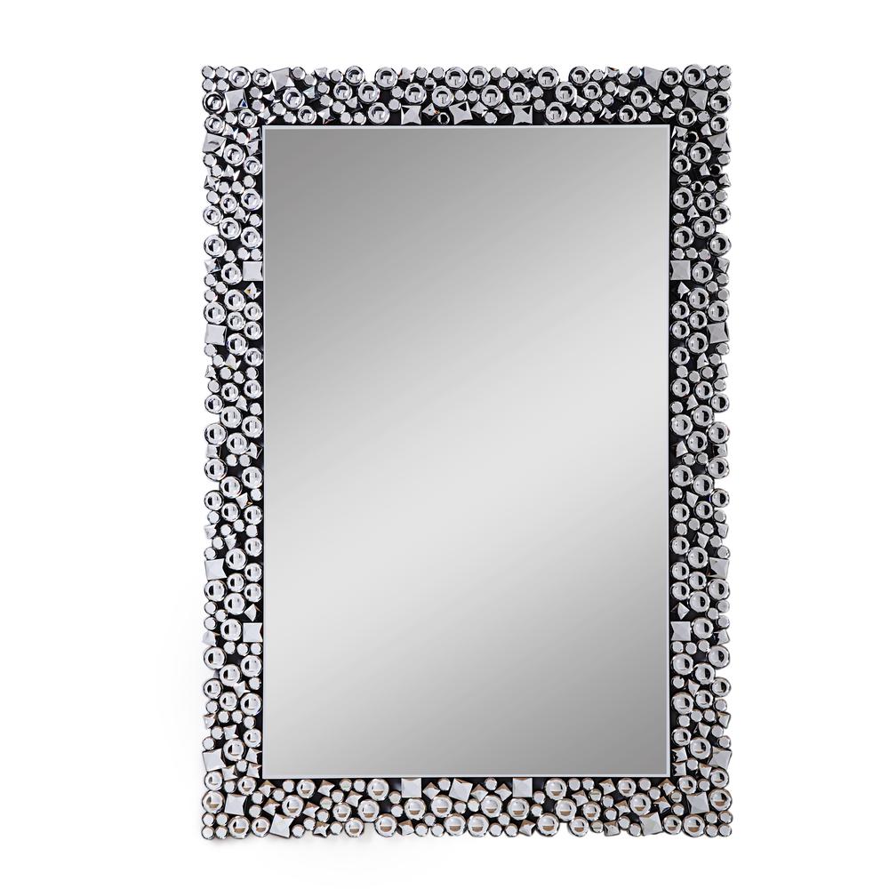 Noralie Accent Mirror, Mirrored & Faux Diamonds