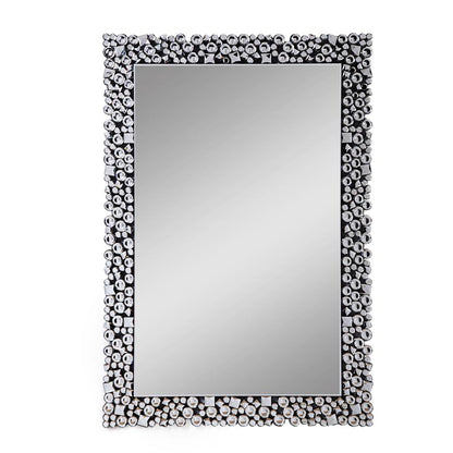 Noralie Accent Mirror, Mirrored & Faux Diamonds