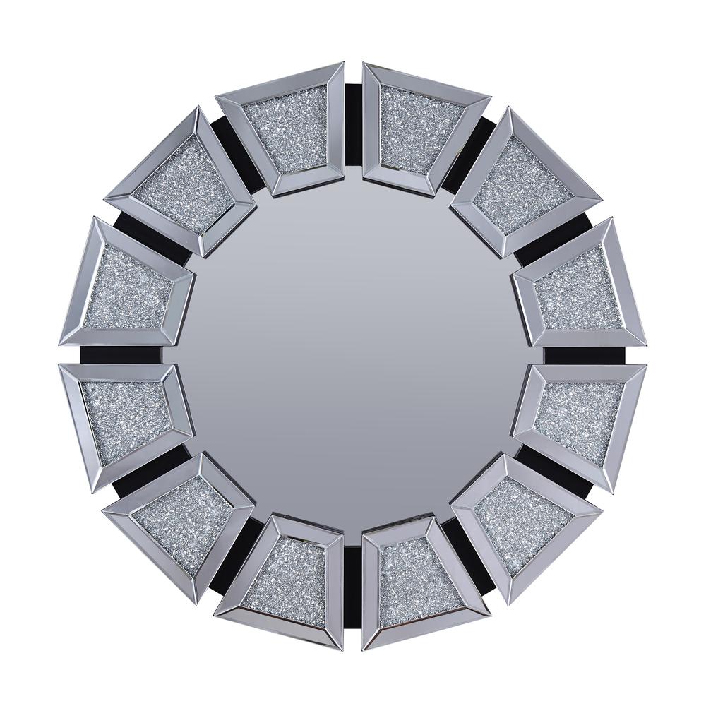 Noralie Accent Mirror, Mirrored & Faux Diamonds