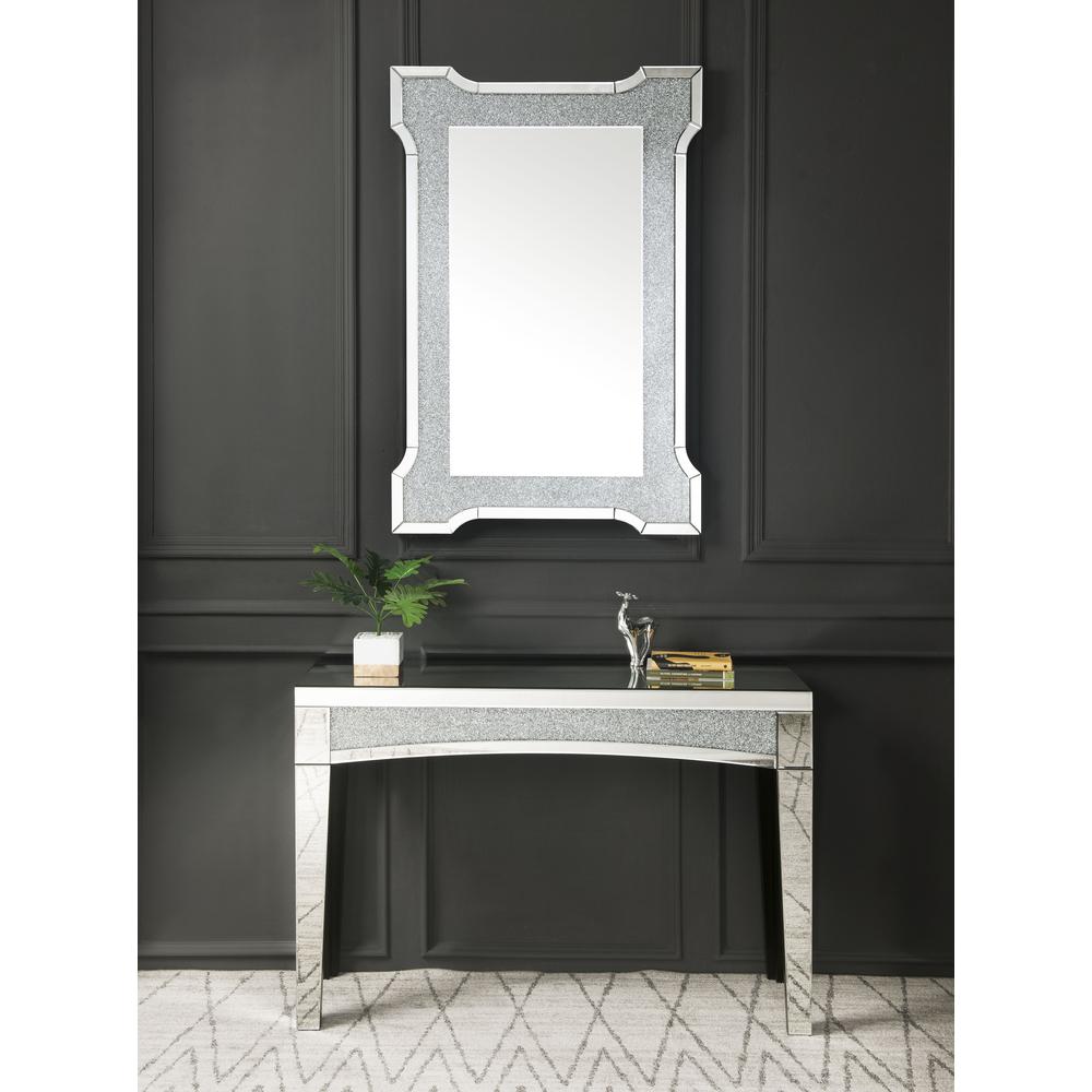 Noralie Accent Mirror, Mirrored & Faux Diamonds