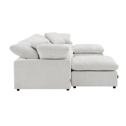 Naveen Modular - Ottoman, Ivory Linen