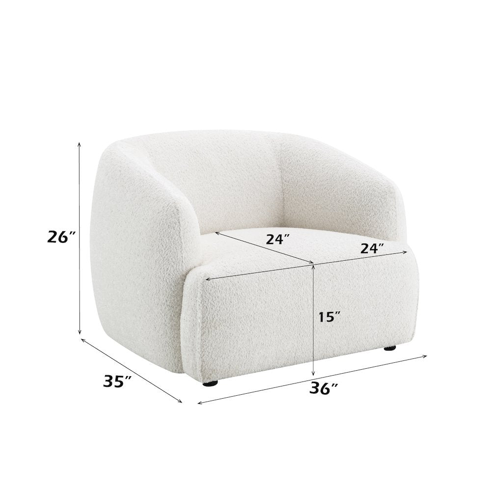Lucifer Chair, Black & White Shimmer Chenille