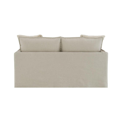 Upendo Loveseat w/2 Pillows, Beige Linen