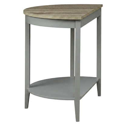 Natural Oak and Gray Console Table with Modern Design and Sturdy Frame