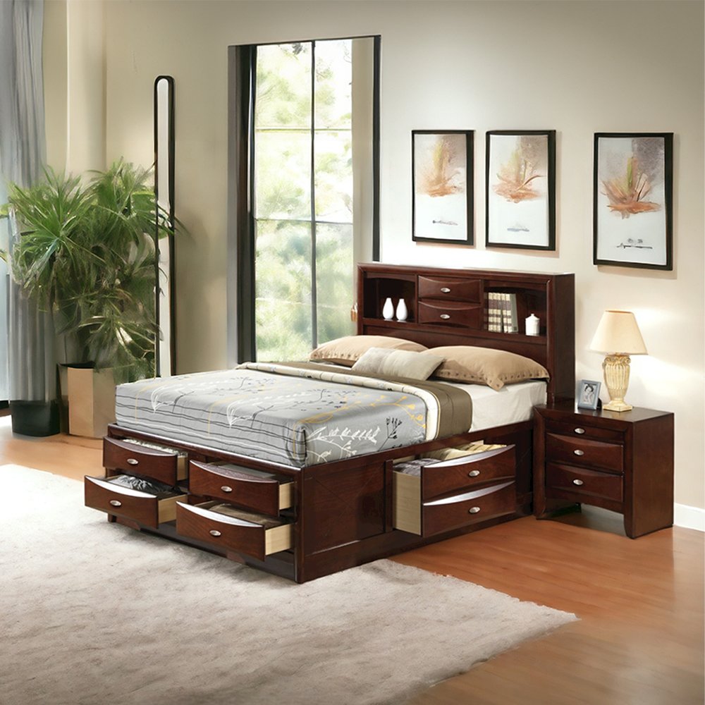Ireland Full Bed w/Storage, Espresso
