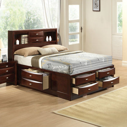 Ireland Queen Bed w/Storage, Espresso