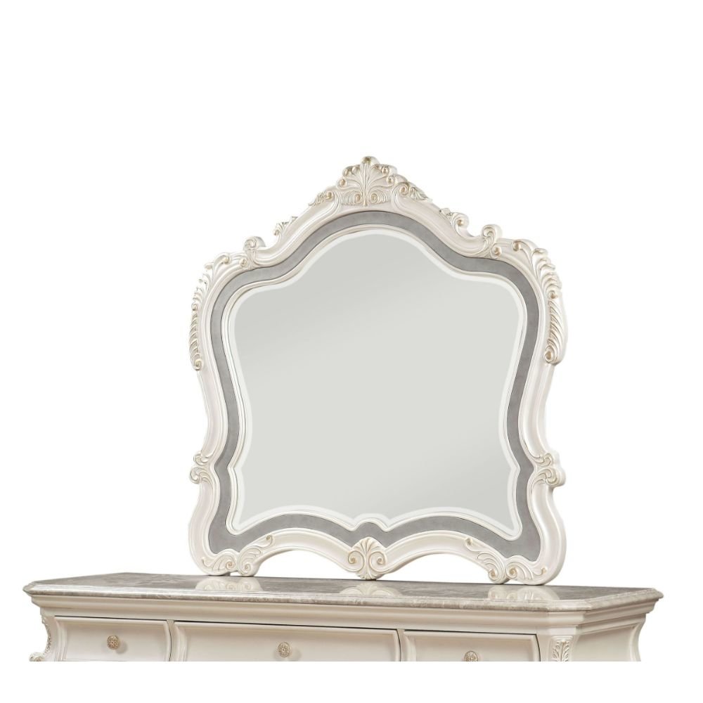 Chantelle Mirror, Pearl White