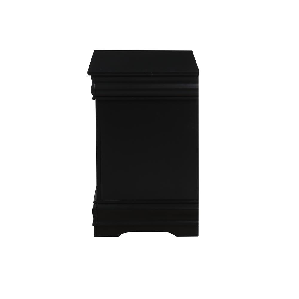 Louis Philippe Nightstand, Black