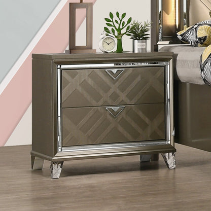 Skylar Nightstand, Dark Champagne