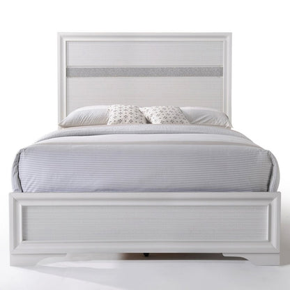 Naima Full Bed, White