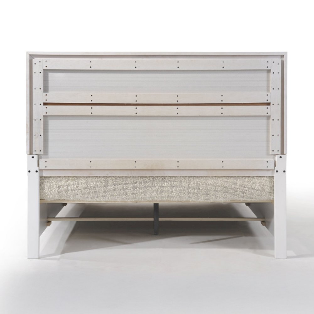 Naima Eastern King Bed w/Storage, White